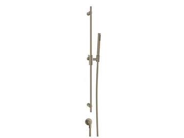 HABITO TRAME - Chromed brass shower wallbar with hand shower by Gessi - view 2