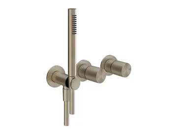 HABITO UNITO - 3 hole chromed brass shower mixer by Gessi - view 2