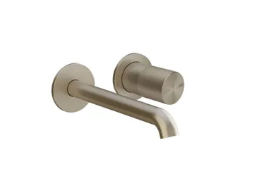 HABITO UNITO - Wall-mounted chromed brass washbasin mixer by Gessi - view 2
