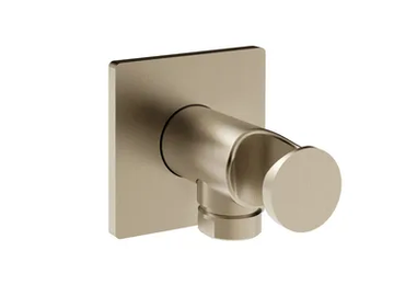 INVERSO - Chromed brass handshower holder with wall supply elbow by Gessi - view 2