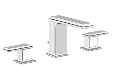 ELEGANZA - 3 hole countertop metal washbasin mixer by Gessi - view 2