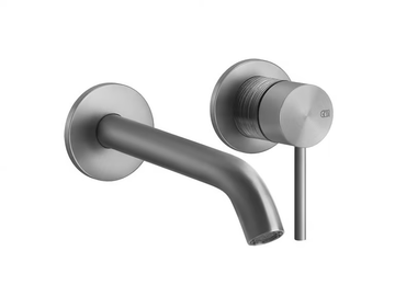 TRAME - Wall-mounted stainless steel washbasin mixer by Gessi - view 3