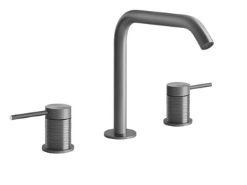 TRAME - 3 hole countertop stainless steel washbasin mixer by Gessi - view 3