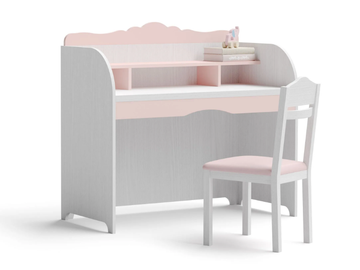 EMILY - Rectangular wooden Kids writing desk with bookcase by Giessegi - view 2