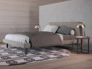 BLADE - Upholstered fabric double bed by Giessegi - view 2