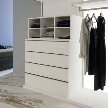 CA11 - Sectional wooden walk-in wardrobe with integrated lighting by Giessegi - view 3