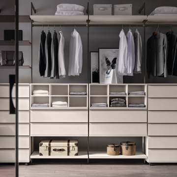 CA14 - Sectional corner wooden walk-in wardrobe by Giessegi - view 3