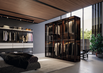 CA01 - Sectional corner wooden walk-in wardrobe by Giessegi - view 3