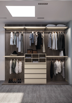 CA02 - Sectional wooden walk-in wardrobe by Giessegi - view 3