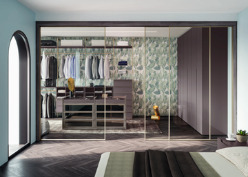 CA04 - Sectional wooden walk-in wardrobe by Giessegi - view 3