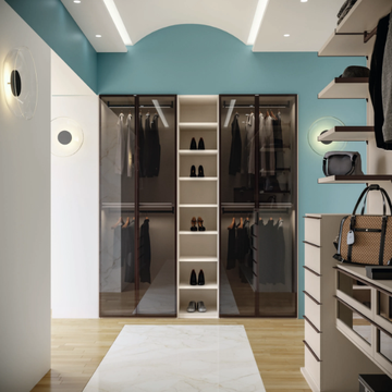 CA05 - Sectional wooden walk-in wardrobe by Giessegi - view 3