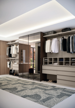 CA06 - Sectional wooden walk-in wardrobe by Giessegi - view 3