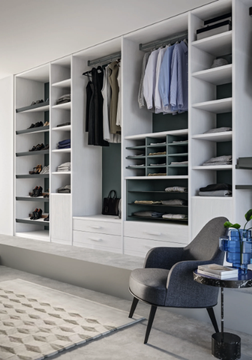CA08 - Sectional wooden walk-in wardrobe by Giessegi - view 3