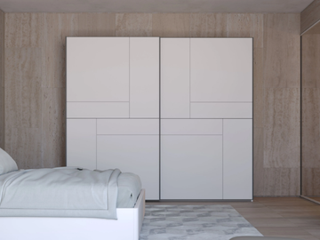 COVER - Built-in wooden wardrobe with sliding doors by Giessegi - view 2