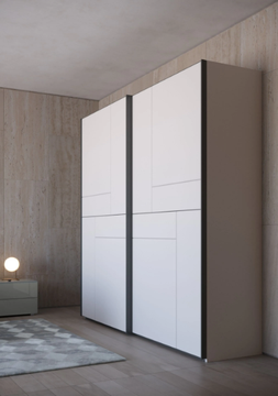 COVER - Built-in wooden wardrobe with sliding doors by Giessegi - view 3
