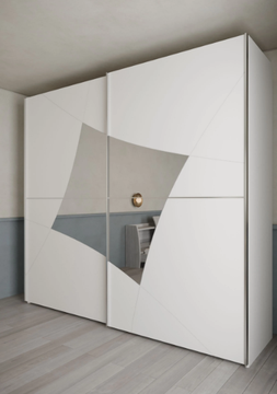 DALÍ - Built-in wooden wardrobe with sliding doors by Giessegi - view 3