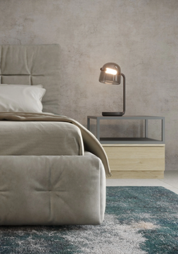 GASTONE - Upholstered fabric storage bed by Giessegi - view 3