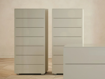 GLASS - Wooden chest of drawers by Giessegi - view 2