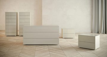 GLASS - Wooden chest of drawers by Giessegi - view 3
