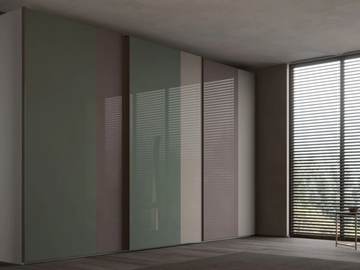 LINK - Built-in wooden wardrobe with sliding doors by Giessegi - view 2