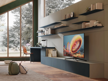 LV718 - Storage wall with secretary desk by Giessegi - view 2