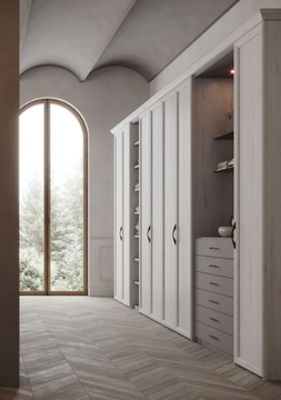 MEMORY NEW - Built-in wooden wardrobe with drawers by Giessegi - view 3