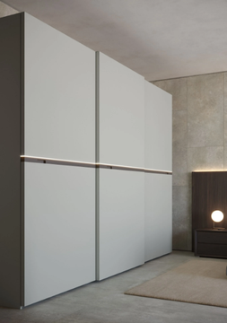 NEW SLIDE - Built-in wooden wardrobe with sliding doors by Giessegi - view 3