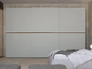 NEW SLIDE - Built-in wooden wardrobe with sliding doors by Giessegi - view 2