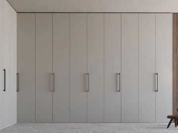 SAKS - Corner wooden wardrobe with coplanar doors by Giessegi - view 2