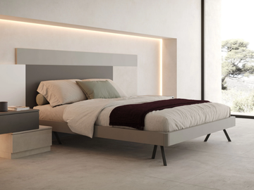 VELVET - Wooden double bed by Giessegi - view 2