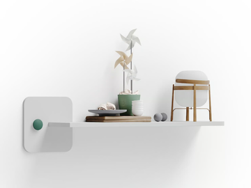 QUADRA - Wooden wall shelf by Giessegi - view 2