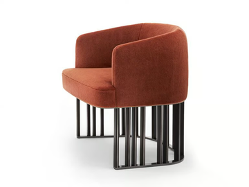 HERO - Fabric easy chair with removable cover by Giorgetti - view 3