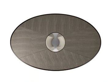 ENSO - Oval walnut living room table by Giorgetti - view 3
