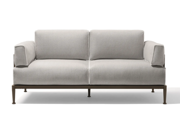 GEA - 3 seater fabric sofa with removable cover by Giorgetti - view 2