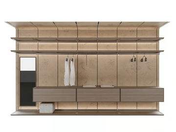 REIWA - Sectional ash walk-in wardrobe with integrated lighting by Giorgetti - view 3