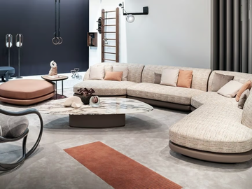SHED - Rectangular Bamboo silk and wool rug by Giorgetti - view 3