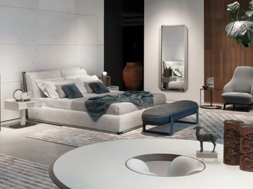 SHIRLEY - Fabric bench by Giorgetti - view 3