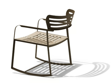 GEA - Rocking garden easy chair with armrests by Giorgetti - view 3