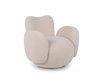 CONCHULA - Swivel fabric armchair with armrests by Greenapple - view 2