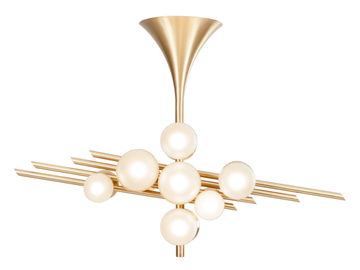 FLUTE - LED brass ceiling lamp by Greenapple - view 2