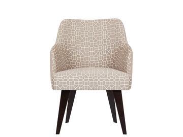 MARGOT - Leather and fabric easy chair with armrests by Greenapple - view 3