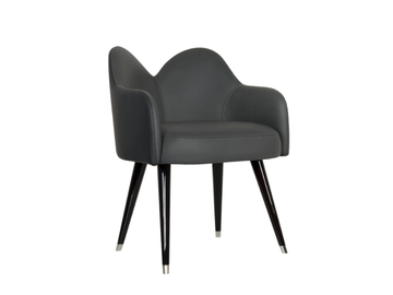 MARY - Leather easy chair with armrests by Greenapple - view 2