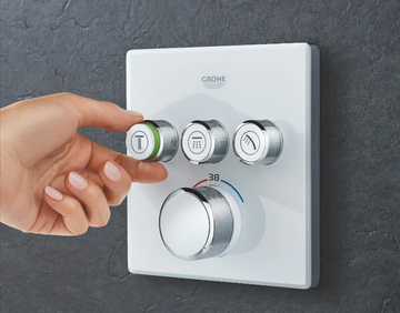 GROHTHERM SMARTCONTROL 29157LS0 - Thermostatic shower mixer with plate by Grohe - view 3