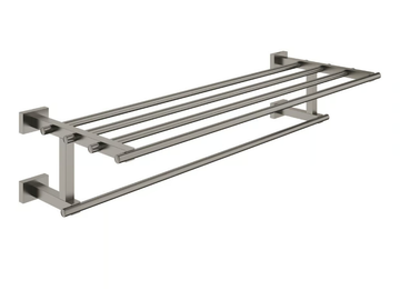 ESSENTIALS CUBE - Metal towel rail by Grohe - view 3