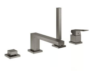 EUROCUBE - 4 hole bathtub set with hand shower by Grohe - view 3