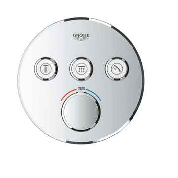 GROHTHERM SMARTCONTROL - Thermostatic shower mixer with plate by Grohe - view 3