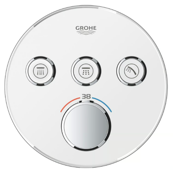 GROHTHERM SMARTCONTROL - Thermostatic shower mixer with plate by Grohe - view 3