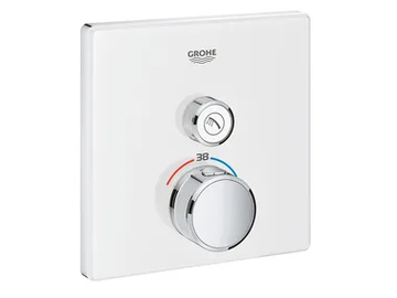 GROHTHERM SMARTCONTROL - Thermostatic shower mixer with plate by Grohe - view 2