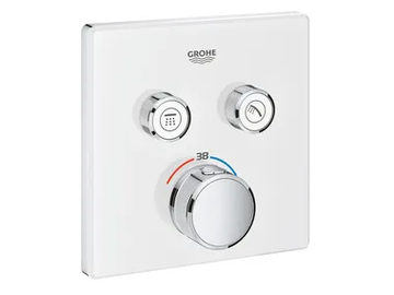 GROHTHERM SMARTCONTROL - Thermostatic shower mixer with plate by Grohe - view 2