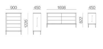 ERIKA - Wooden chest of drawers by HC28 - view 3